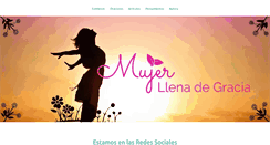 Desktop Screenshot of mujerllenadegracia.com