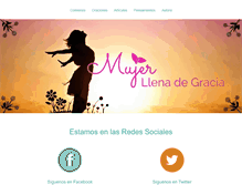 Tablet Screenshot of mujerllenadegracia.com
